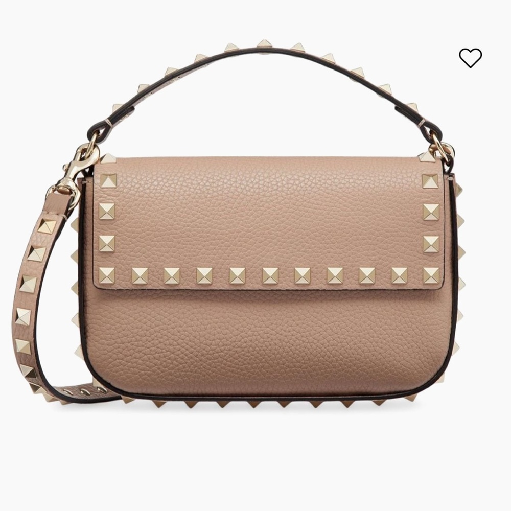 NIB Valentino Garavani Rockstud Grainy Calfskin Pouch